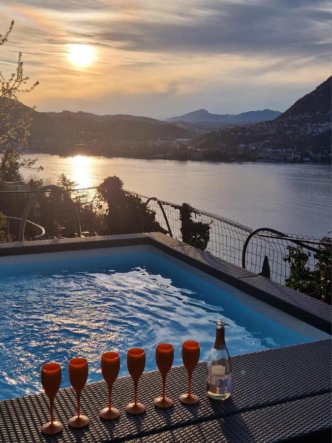Villa Como, Jacuzzi Spa And Private Pool Блевио Экстерьер фото